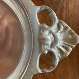 Lot of two vintage aluminum cast iron dishes