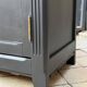 Armoire parisienne noire vitrée rénovée