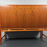 Midcentury Swedish Scandinavian sideboard cabinet by David Rosen model Napo