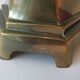 Twisted brass lamp from the 1970s