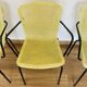 4 yellow outdoor armchairs