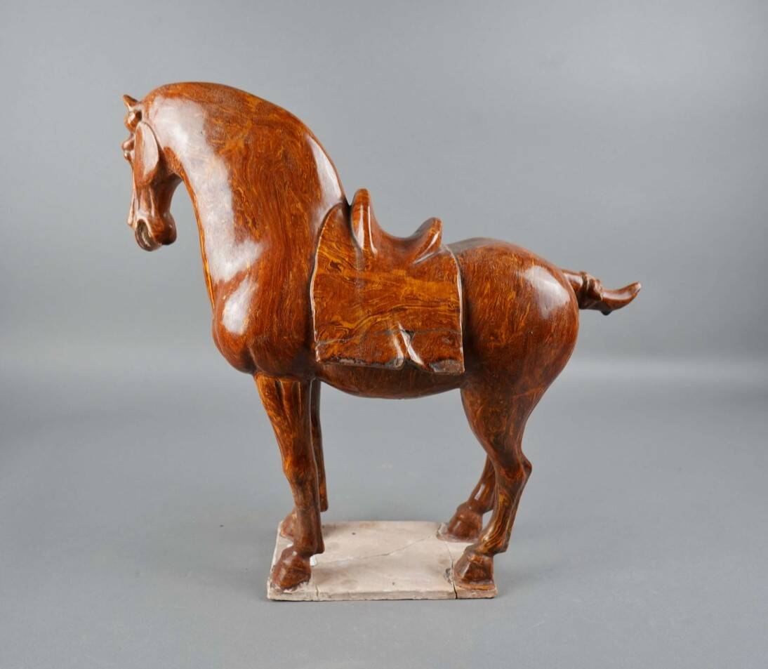 China. Tang Dynasty, Glazed Terracotta Horse