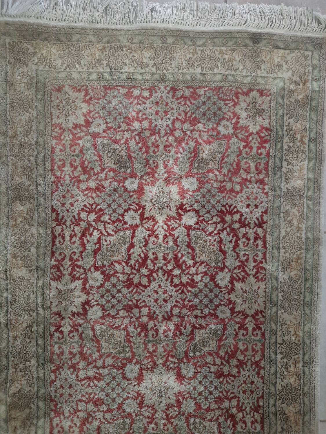 Sublime Oriental Silk Carpet - Hand-Knotted - Persian Design - 124 x 78 cm