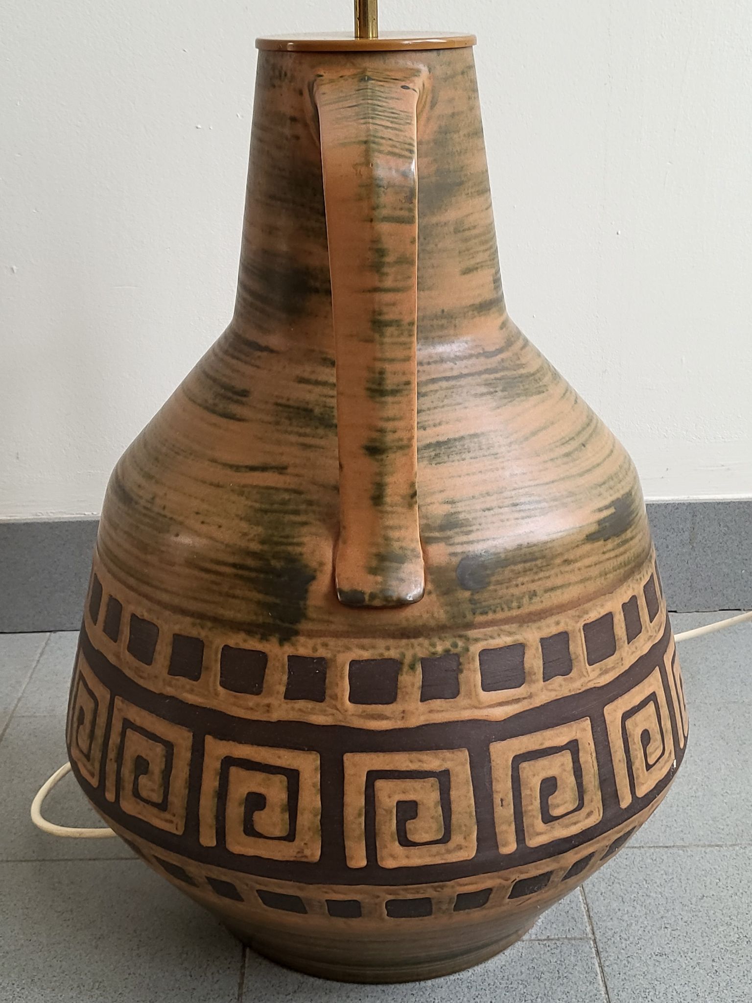 Vintage 1960 ceramic floor lamp