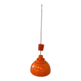 Suspension/lustre/plafonnier orange vintage