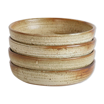 Set of 4 stoneware plates