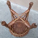 small wicker stool