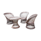 Rattan lounge