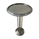 Table d'appoint art déco en alu et miroir d'estaminet