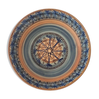 Hollow plate VALLAURIS motif by L.Bacculini