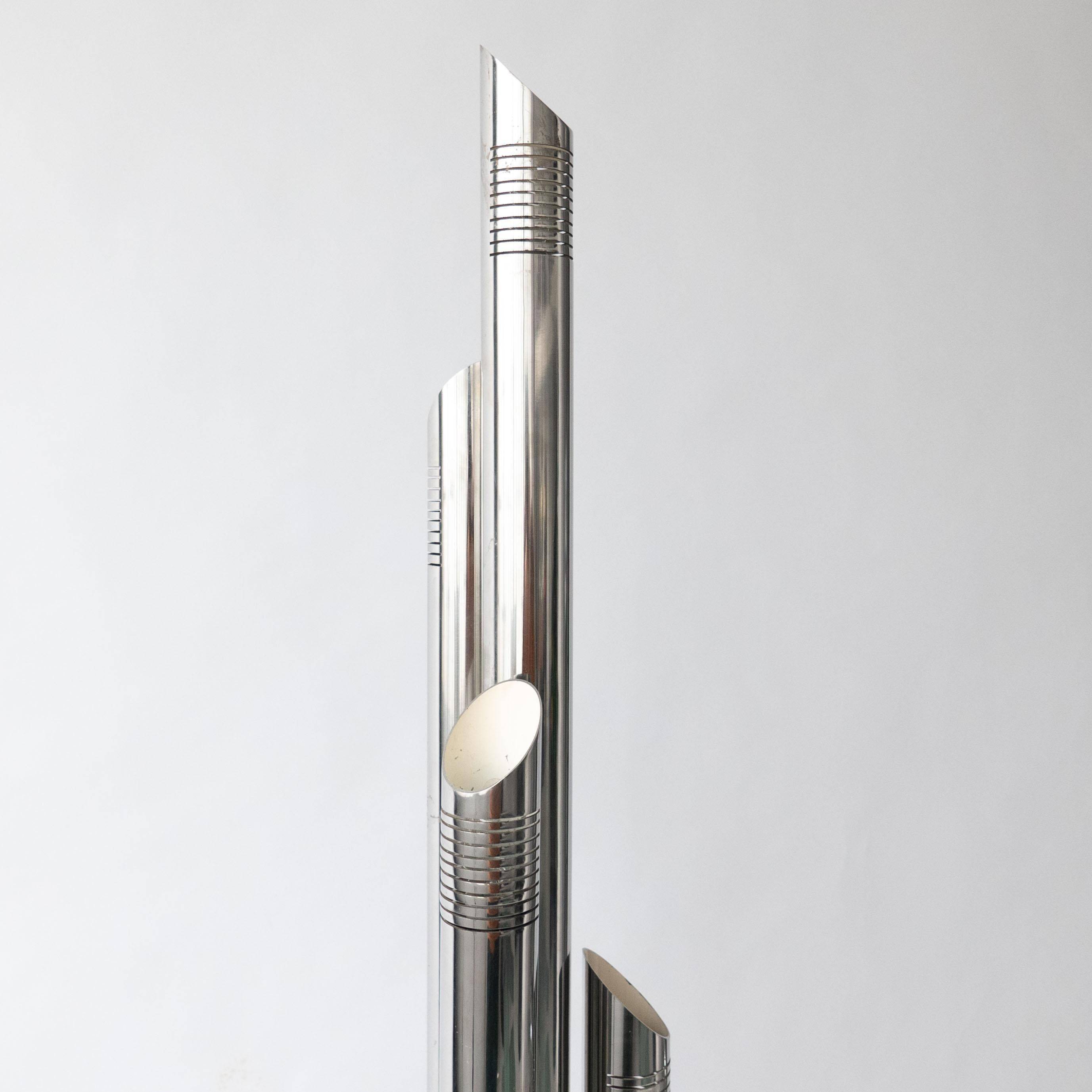 Lampadaire chromé par Goffredo Reggiani