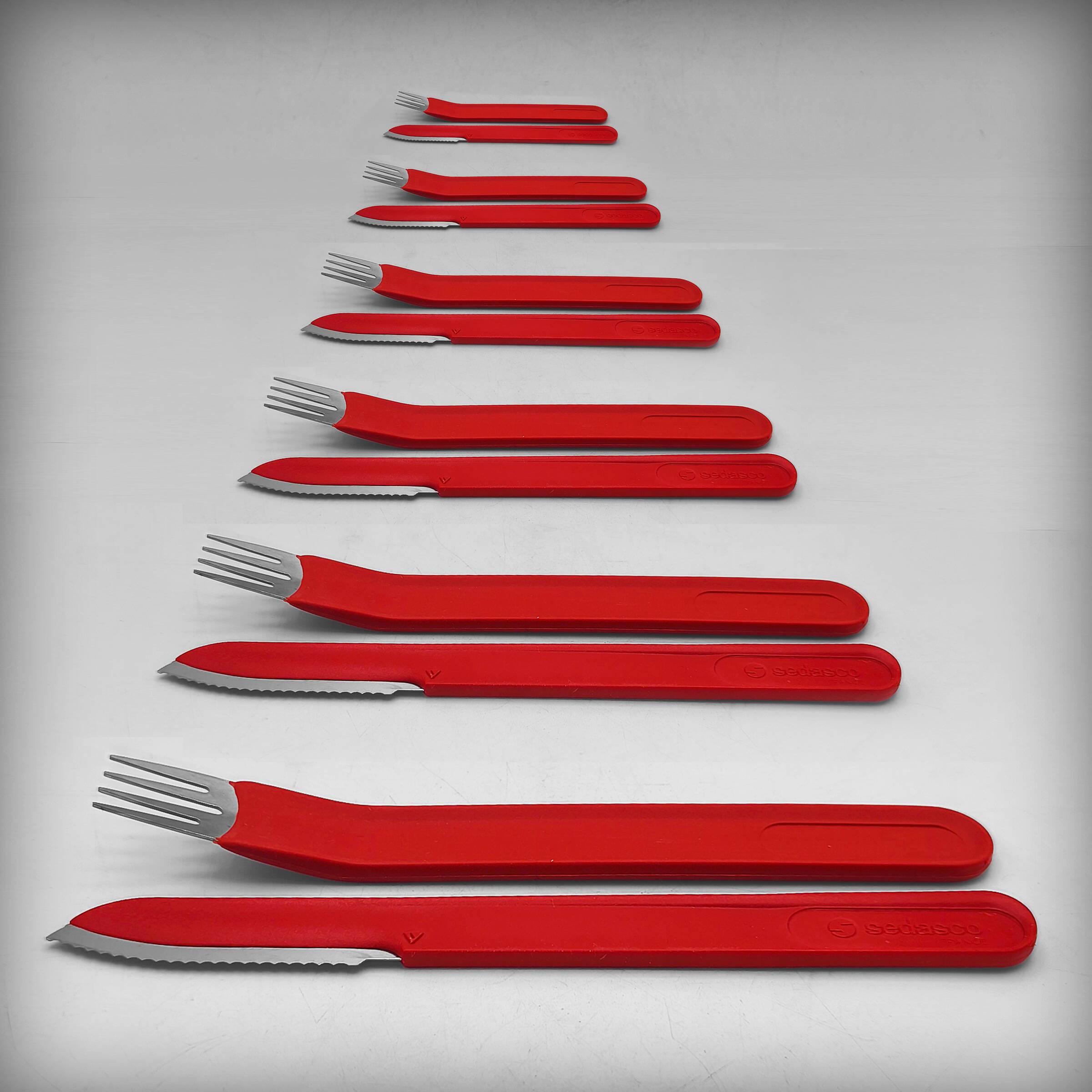 "Casino" cutlery set for 6 people by Sedasco, France, 1970s