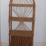 Vintage rattan shelf