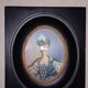 Old miniature paintings ebony frame