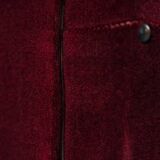 2 red velvet Amsterdam School Art Deco chairs, The Netherlands, 1930s