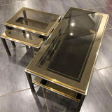 Ensemble de tables basses de design italien, années 1970