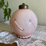 Old pink opaline glass globe