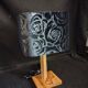 Handcrafted olive wood lamp