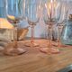 Vintage pink champagne flute Luminarc