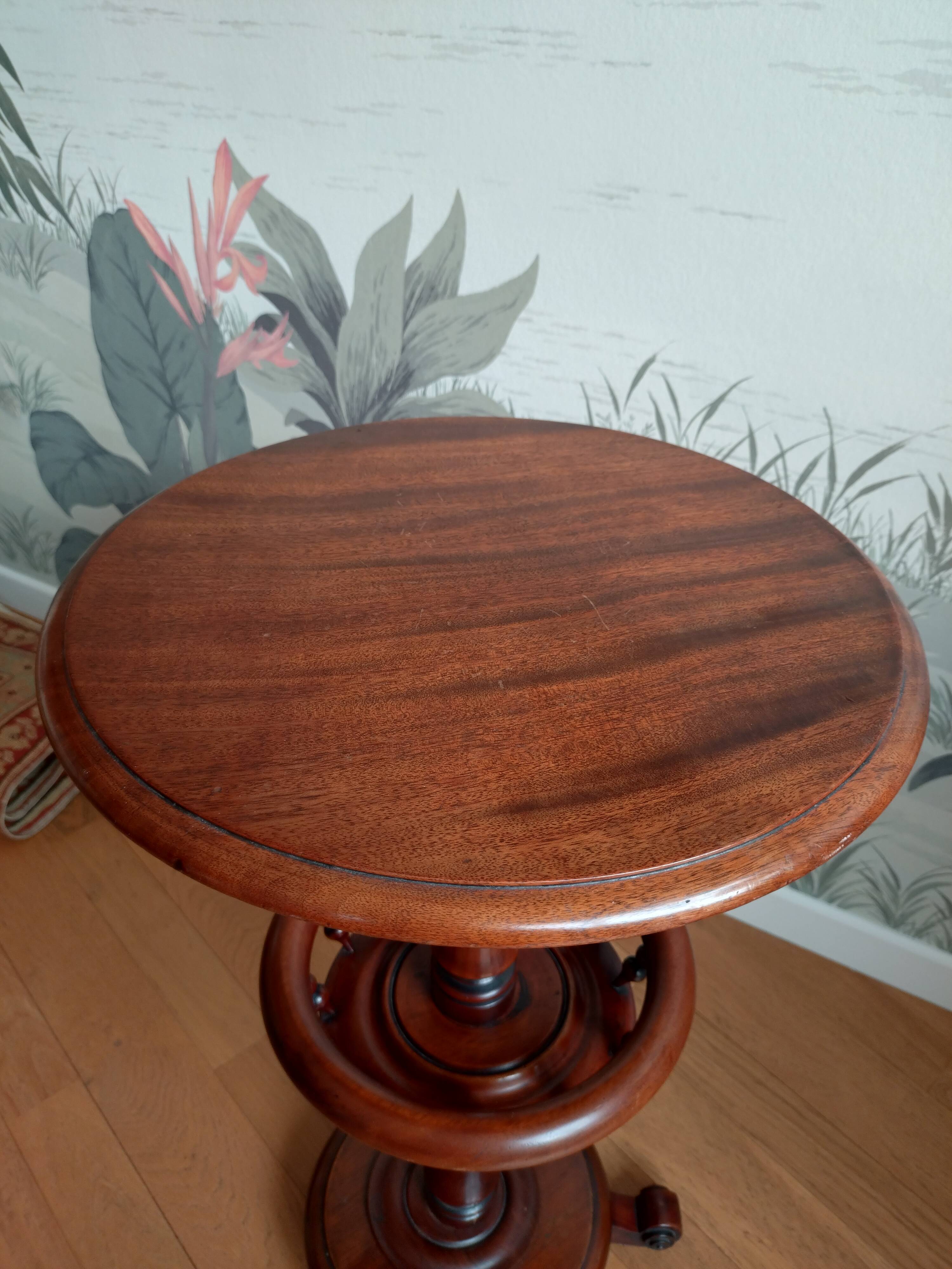 Round side table