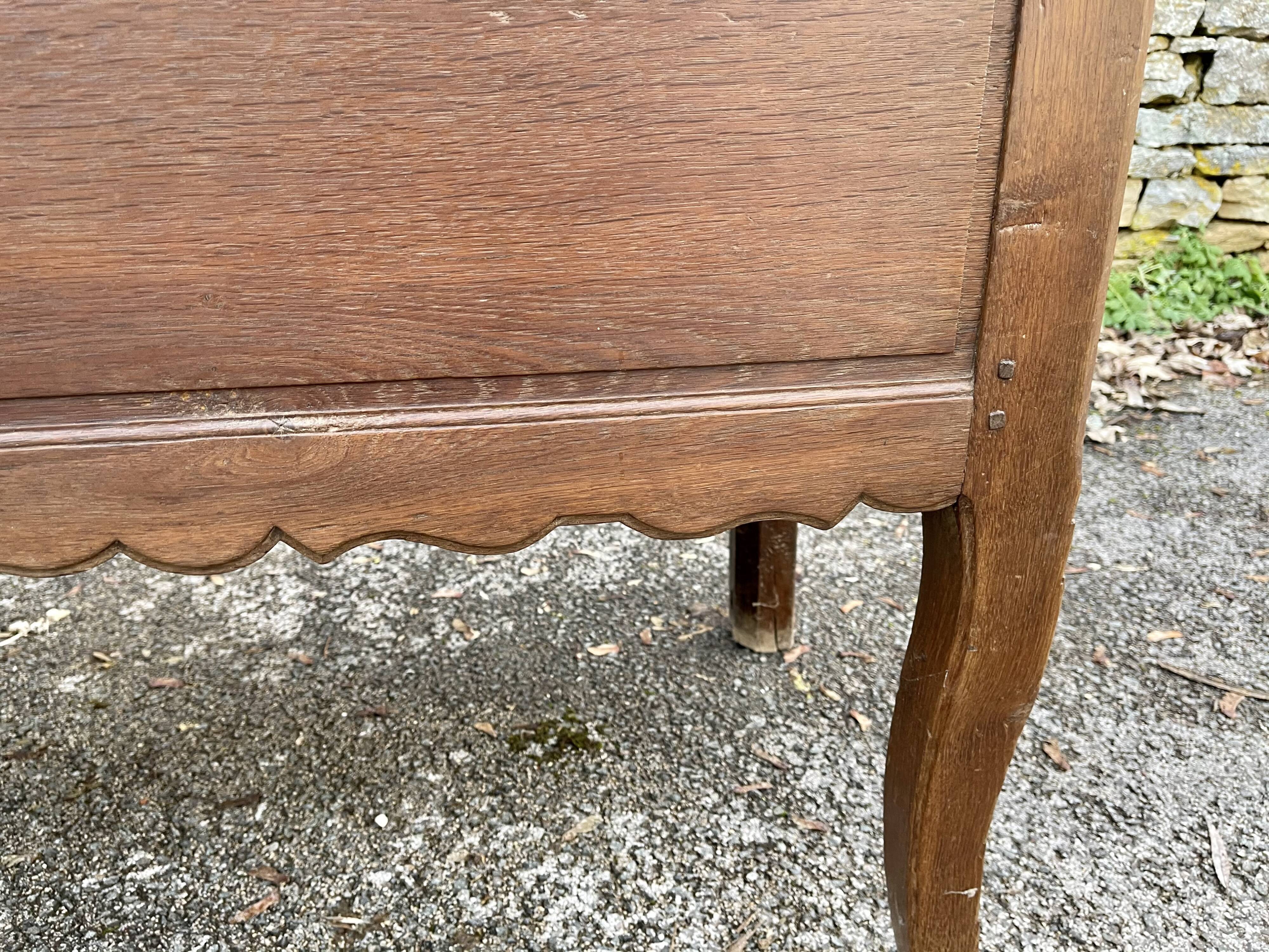Chest , old 18th century oak