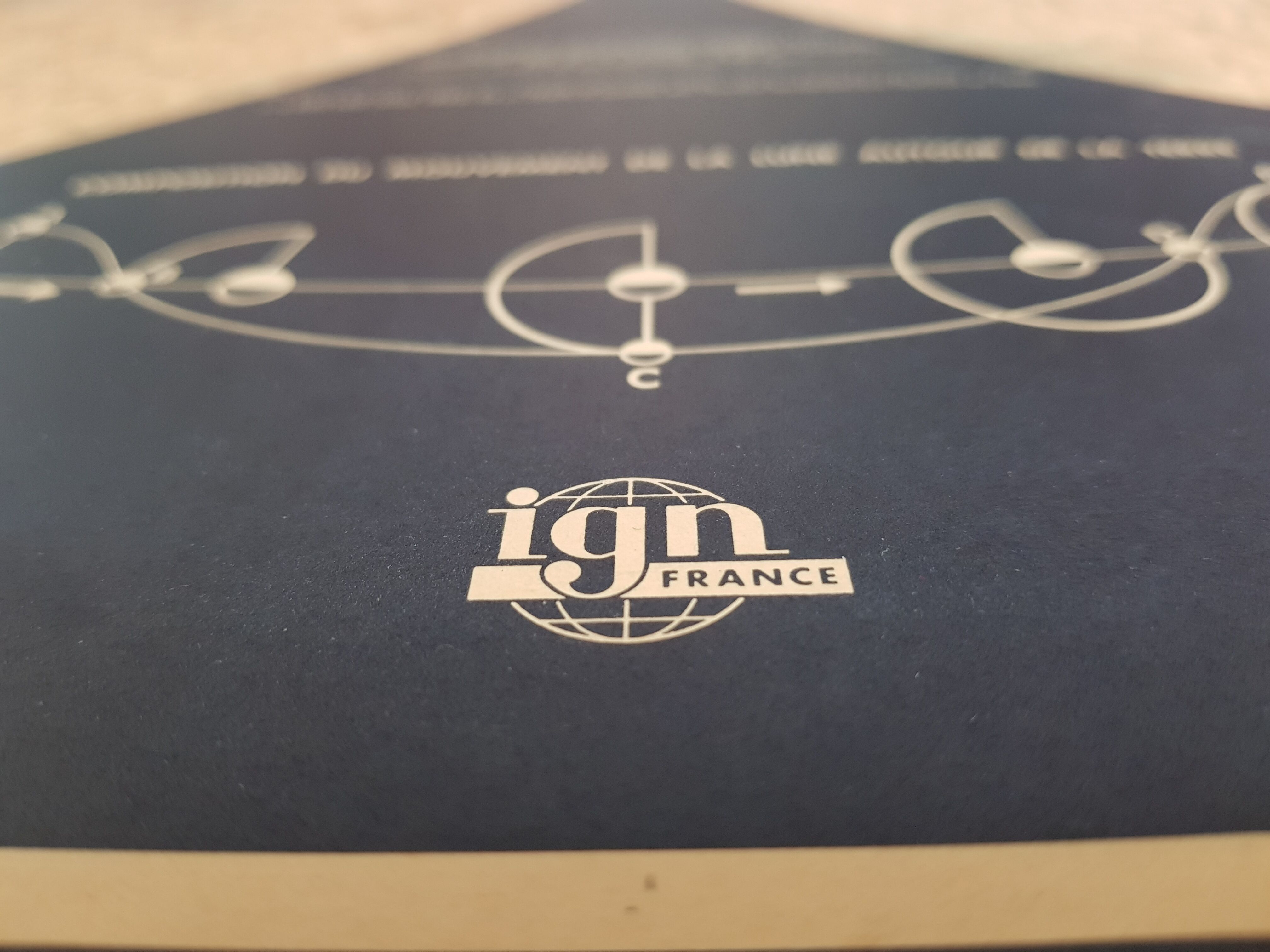 Map of the ancient moon. 1969 IGN edition after Apollo 11