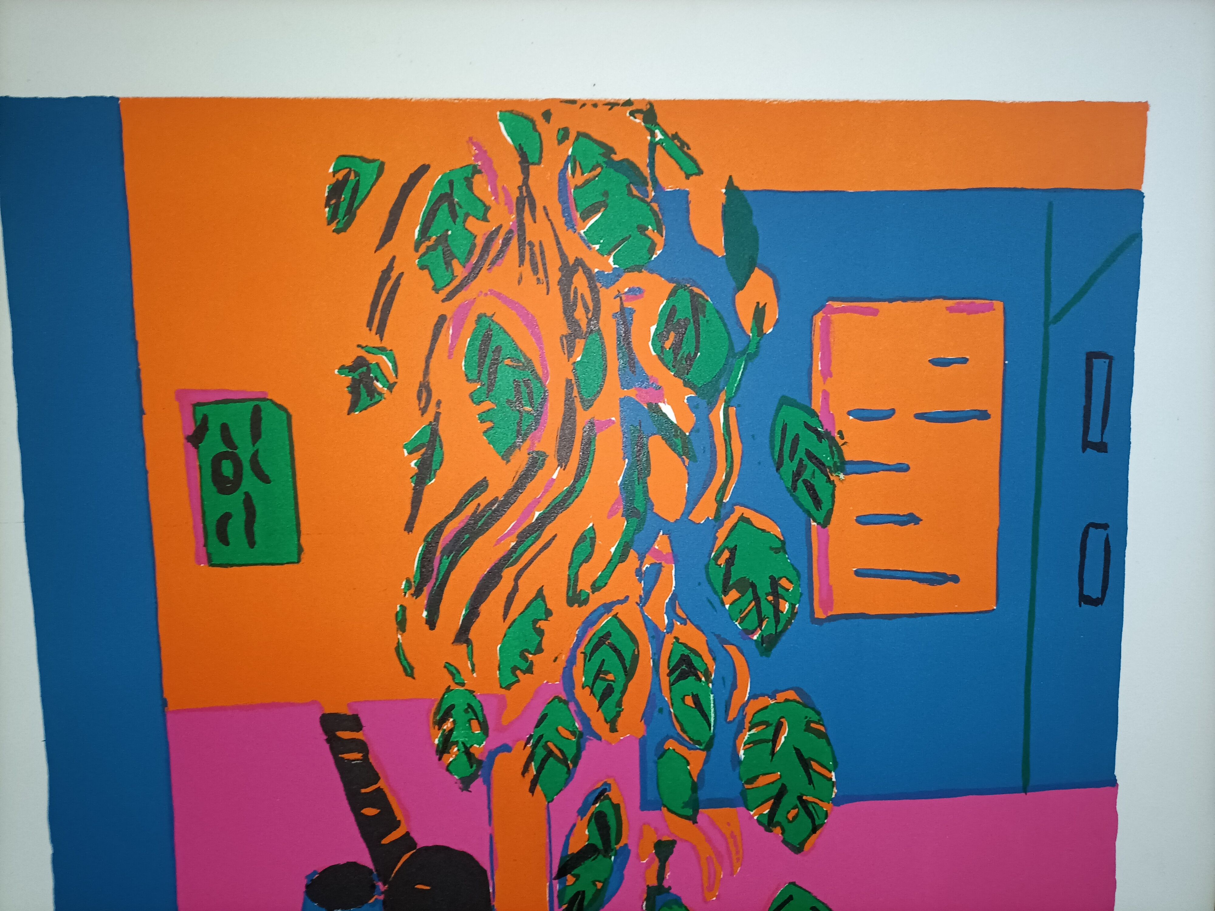 Numbered and signed lithograph by Paul Crotto "Interior View"