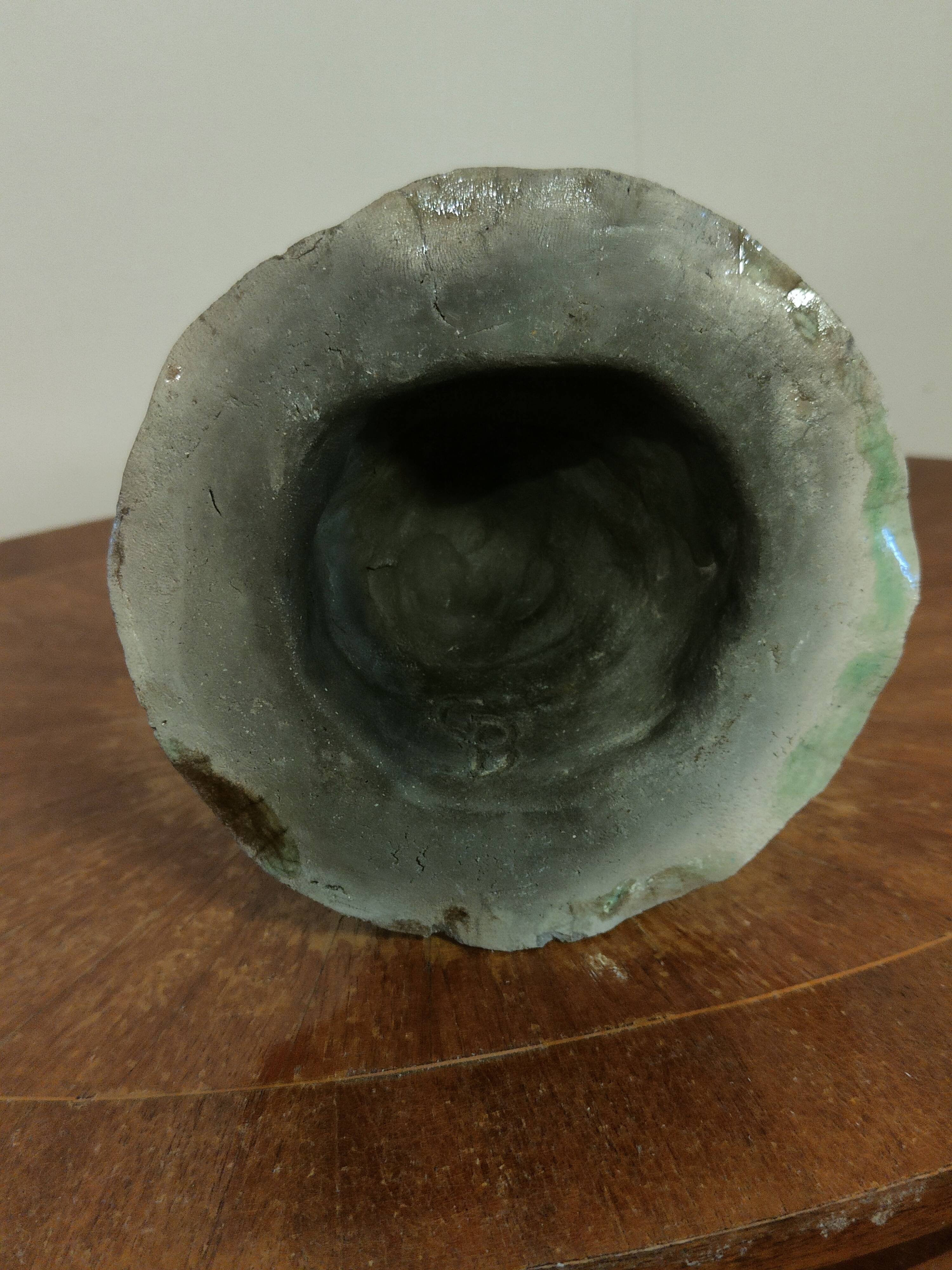 Glazed stoneware sculpture "The Guardians of Hearts"