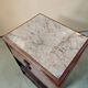 Art Deco Side Table in Walnut and Marble - 1930