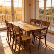 Set of six Authentic antique bentwood chairs, Antonio Volpe