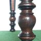 Walnut table on white marble for kitchen, old