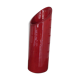 Vase red ceramic roll 70s