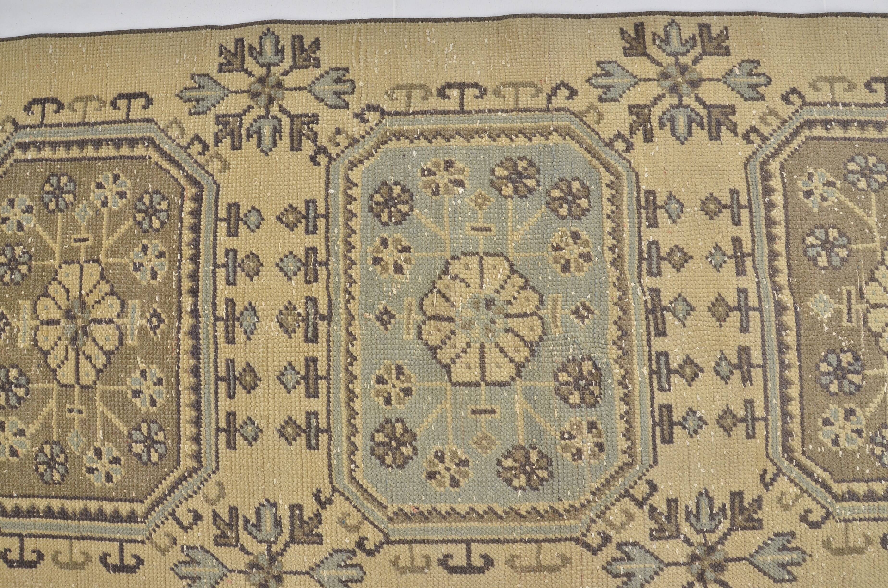 Anatolian Decorative Oushak Runner Rug