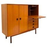 Midcentury Modern, Beech wood cabinet,  FARAM, Italy 1960 's