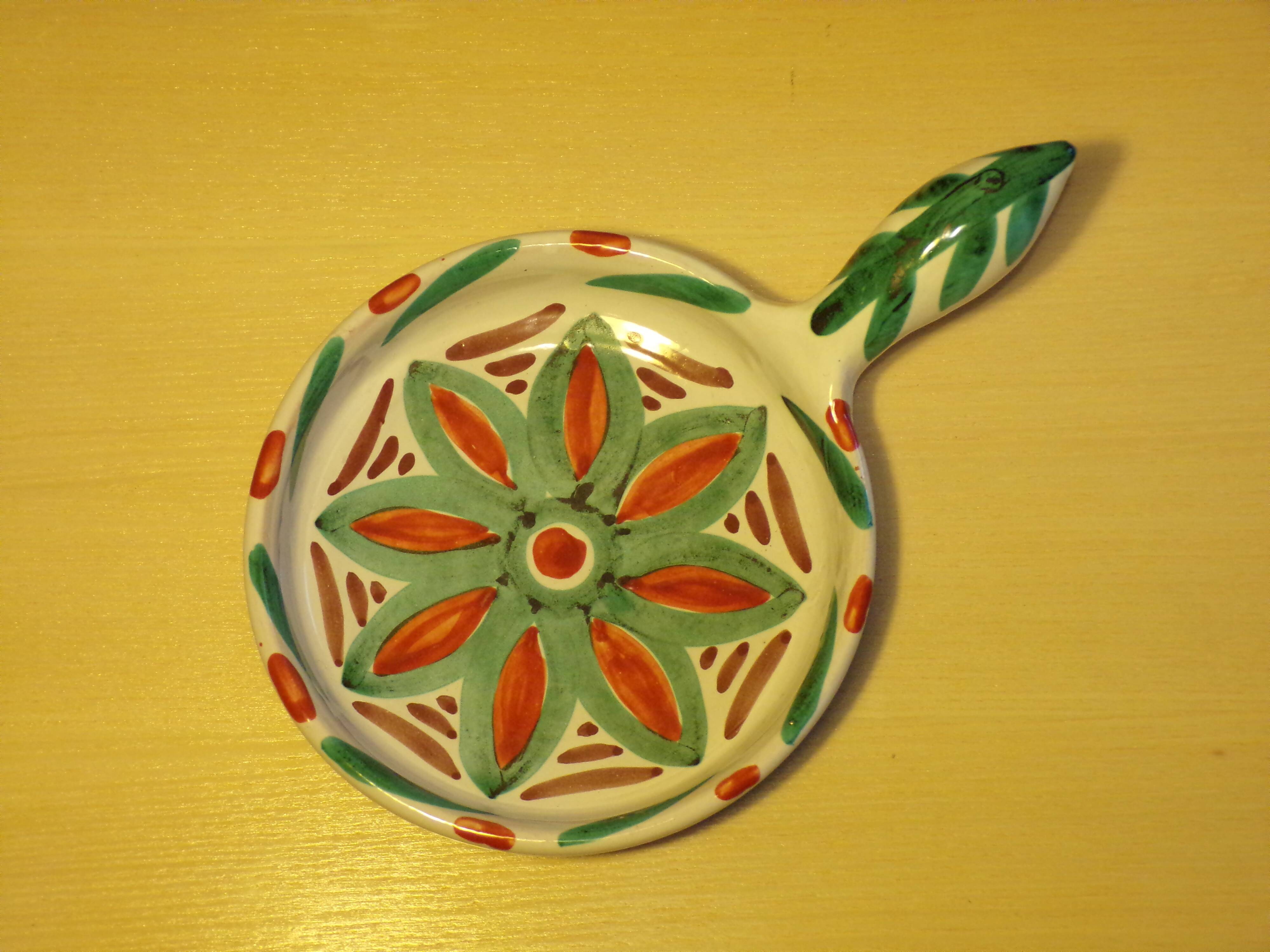 Ceramic fondue pot by Antoine Fazio Vallauris