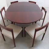Round to oval extendable dining set by Alfred Hendrickx for Belform, 1960s