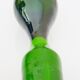 Service à liqueurs, verre soufflé, signé Portieux, 1 carafe & 6 verres sur pieds