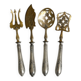 Set de 4 couverts de service anciens