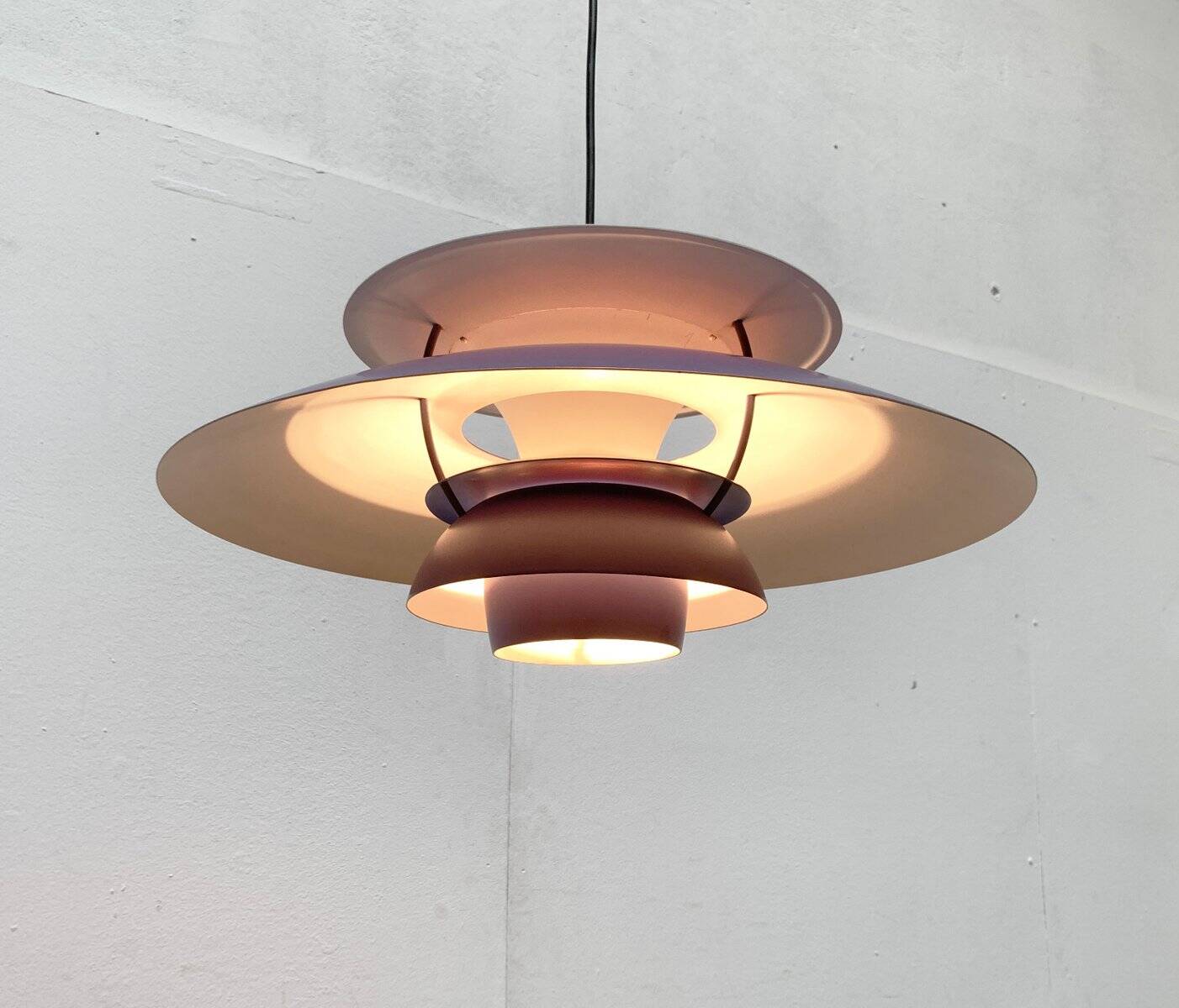 Mid-century modern PH 5 pendant by Poul Henningsen for Louis Poulsen, 1960s.