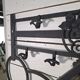 Art Deco coat rack wardrobe in wrought iron from the 1930s.