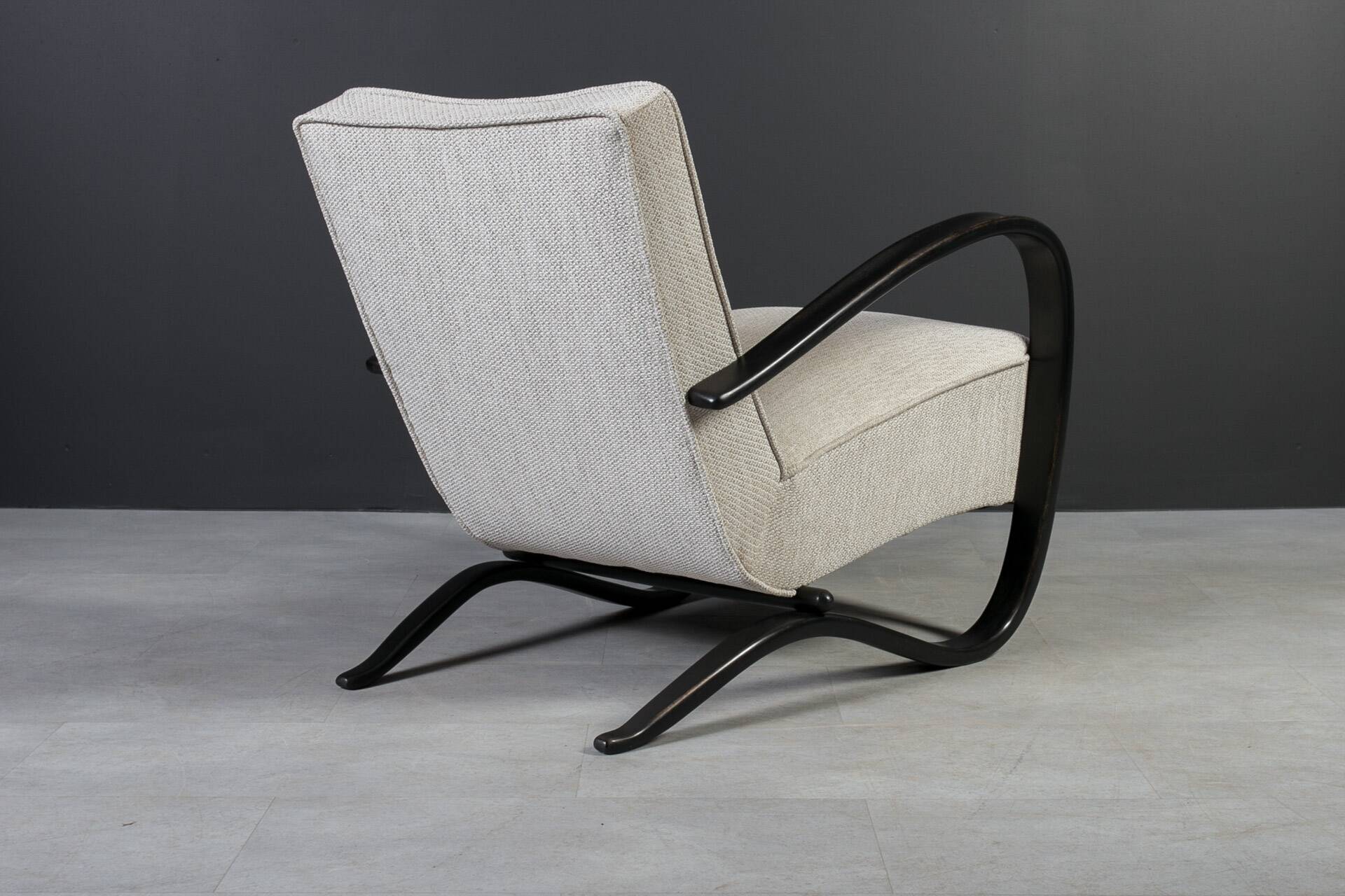 Set of two Art Deco Armchairs by J. Halabala, Model H269, 1930s