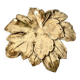 Plat décoratif en forme de feuille – Bronze doré – Début XXᵉ siècle