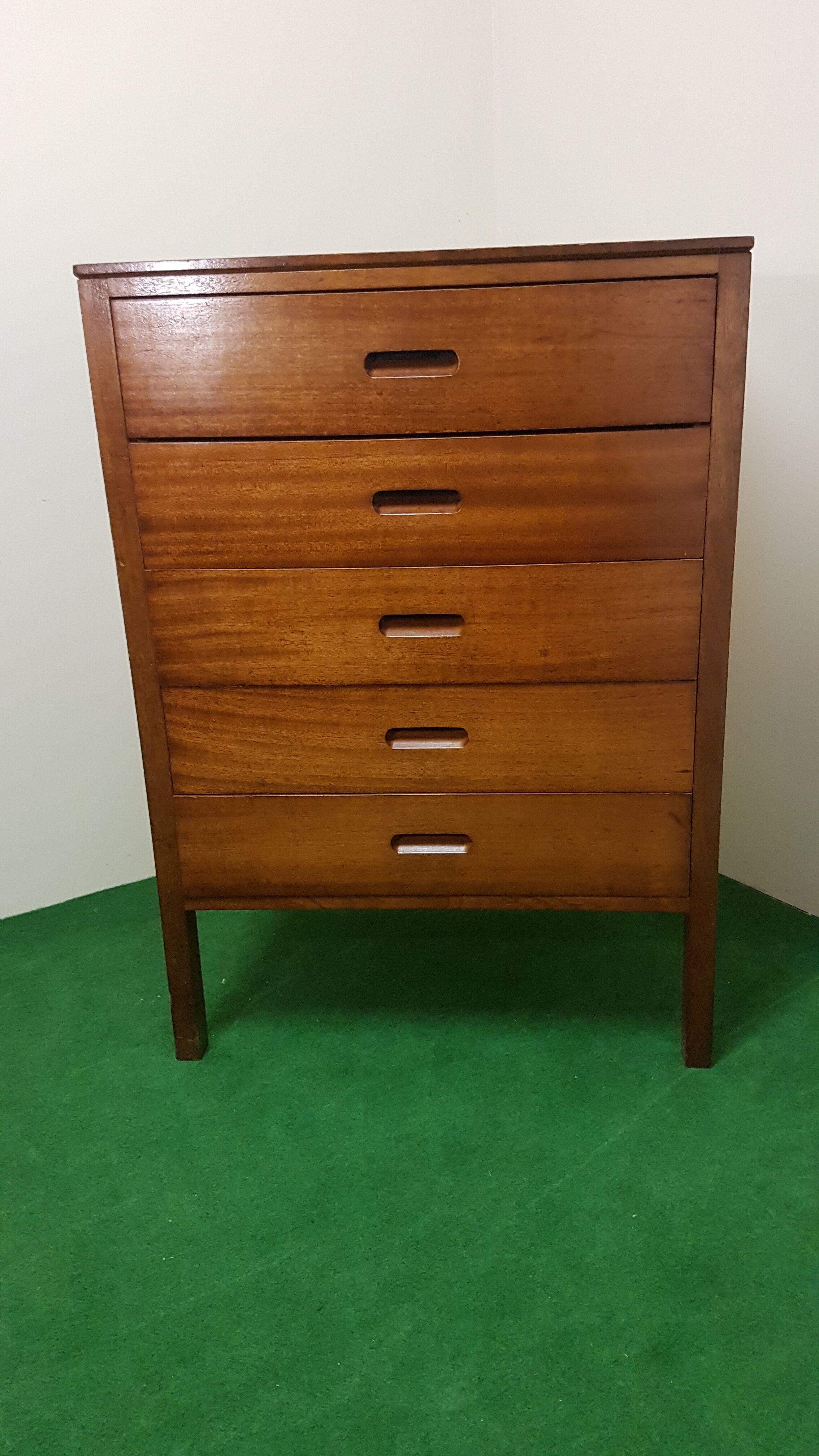 Teak chest of drawer