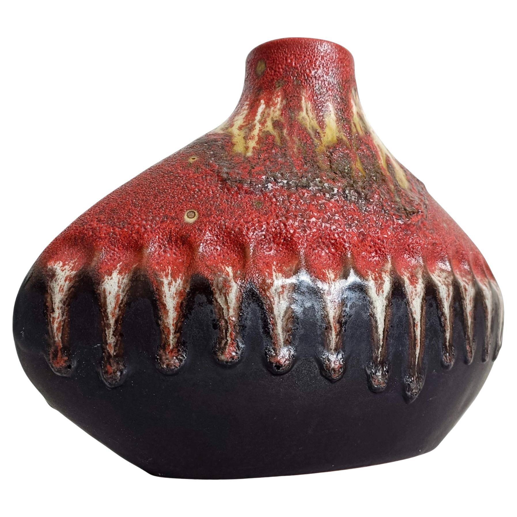 Sculptural West German Ceramic Vase by Carstens Tönnieshof, c. 1950s