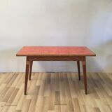 Ceramic and rattan dining table