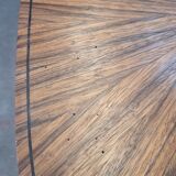 Art deco tea table Maurice Dufrène oval zebrano