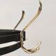 Revolving Brass and Varnished Iron Coat Rack, Italy