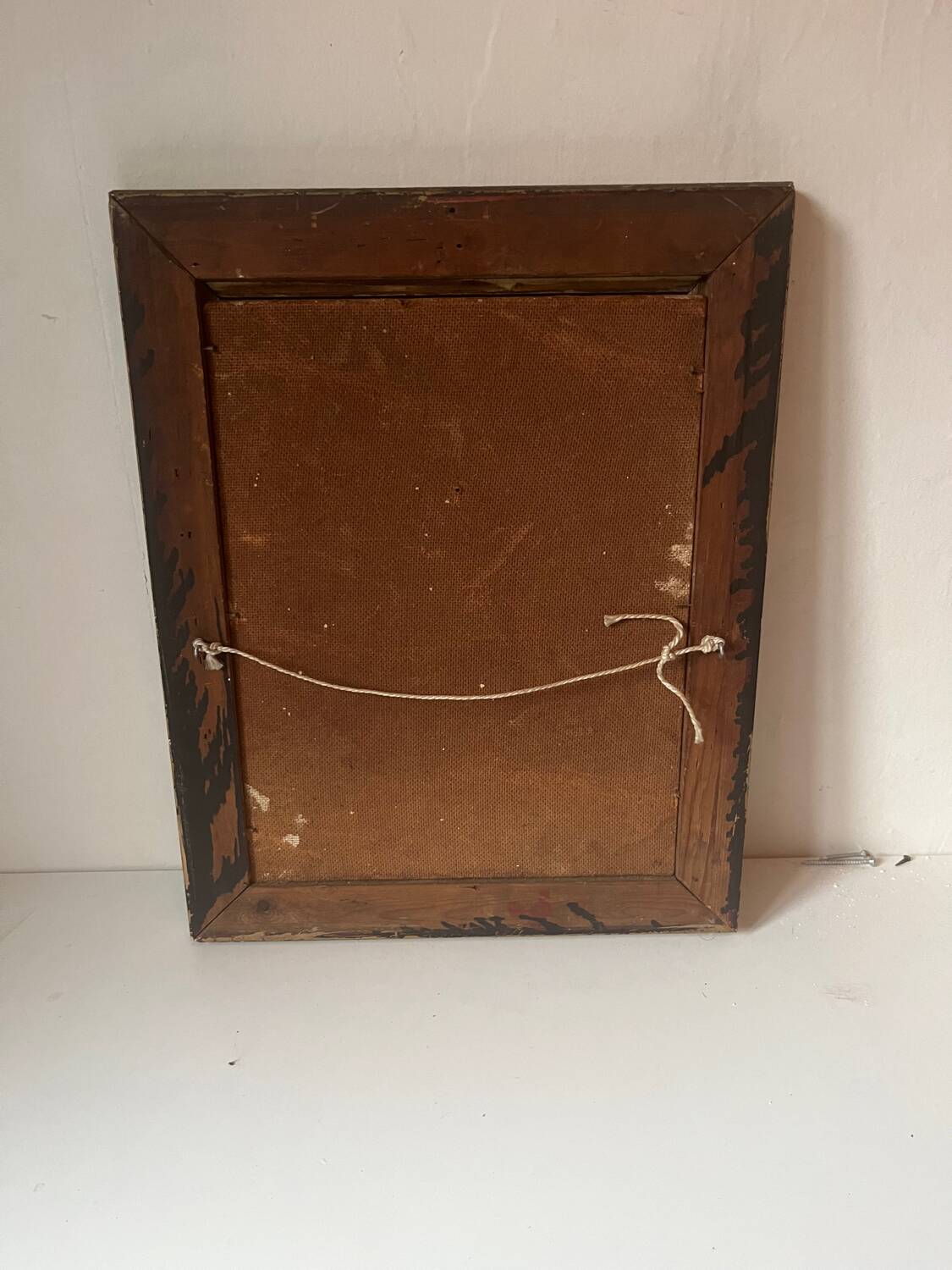 Peinture à l'huile sur bois