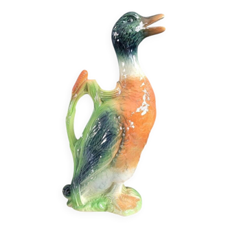 Carafe barbotine canard St Clément  - Pichet Saint-Clement