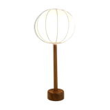 Mid-century solid teak table lamp from the 1960s Sweden.